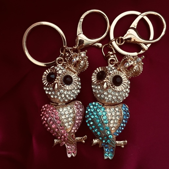 Accessories - Diamond owl keychain